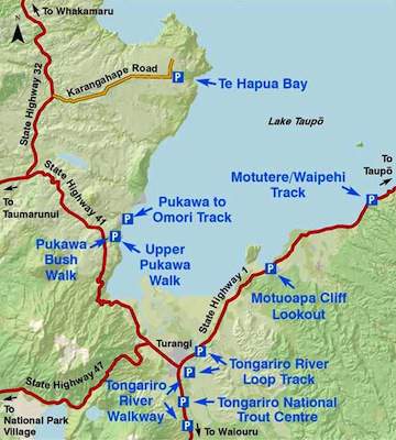 Turangi Walking Map
